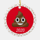 Search for emoji christmas tree decorations Poop