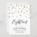 Search for black 18th birthday invitations Eighteen