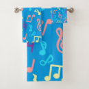 Search for music bath towels Pattern