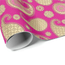Search for pink paisley wrapping paper Gold