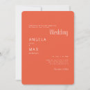 Search for tangerine wedding invitations Modern