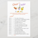 Search for over under bridal shower games Elegant