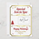 Search for son in law christmas cards Red