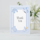 Search for gingham thank you cards Blue plaid