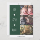 Search for peace and joy christmas cards Green