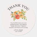 Search for graduation thank you stickers Elegant