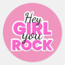 Search for you rock stickers Girl