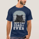 Search for best cat dad ever tshirts Black