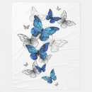 Search for blue butterfly blankets White