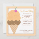Search for ice cream cone invitations Children