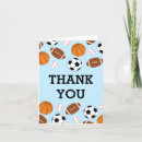 Search for sports thank you cards Boy