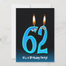 Search for 62nd birthday invitations Party