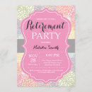 Search for orange retirement party invitations Pink