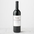 Search for anniversary wine labels Happy anniversary name date