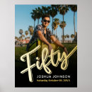 Search for gold 50th birthday party posters Fifty