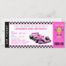 Search for race car ticket invitations Two fast