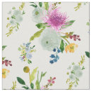 Search for watercolor floral fabric Green
