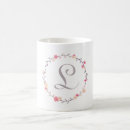 Search for pink and grey monogram mugs Chic