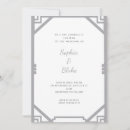 Search for silver and white wedding invitations Vintage