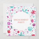 Search for flower engagement party invitations Watercolor