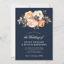 Search for floral wood invitations Navy blue