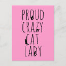 Search for crazy lady postcards Cats