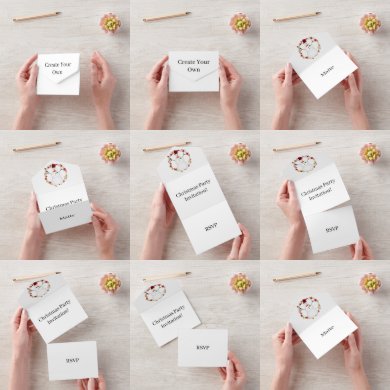 Search for all in one seasonal invitations Black