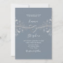 Search for dusty blue and silver wedding invitations Simple