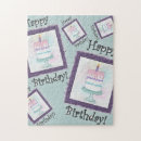 Search for happy birthday cake puzzles Purple
