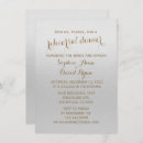 Search for grey rehearsal dinner invitations Gold