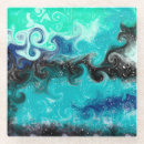Search for blue marble coasters Swirls