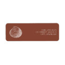 Search for rustic mailing return address labels Terracotta