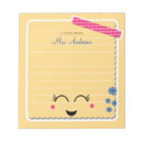 Search for teachers notepads Cute