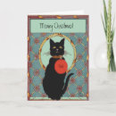 Search for vintage black cat christmas cards Feline