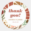 Search for rustic floral thank you stickers Modern