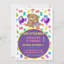 Search for bear 1st birthday invitations Teddy bear party