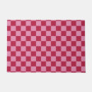 Search for pink doormats Chequered