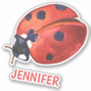 Search for cartoon ladybird stickers Red