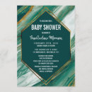 Search for agate baby shower invitations Emerald