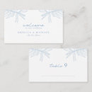Search for dusty blue place cards Blue and white