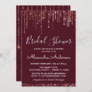 Search for maroon bridal shower invitations Burgundy