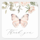 Search for butterfly birthday thank you stickers Watercolor