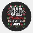 Search for too hot stickers Funny christmas