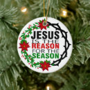 Search for jesus reason for the season christmas tree decorations Christian