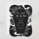 Search for death invitations Black white