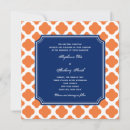 Search for blue orange white wedding invitations Pattern