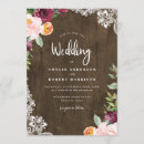 Search for burgundy lace wedding invitations Wood