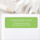 Search for green apple return address labels Modern