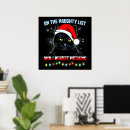 Search for funny christmas art Black cat