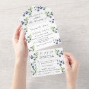 Search for blueberry wedding invitations Elegant